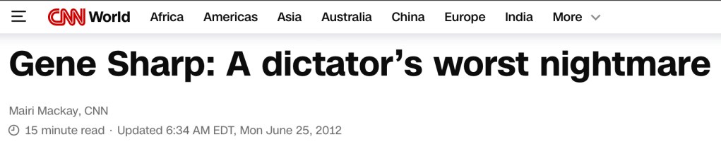 CNN
Gene Sharp: A dictator's worst nightmare
Mairi Mackay, CNN
Updated 6:34 AM EDT Mon June 25, 2012